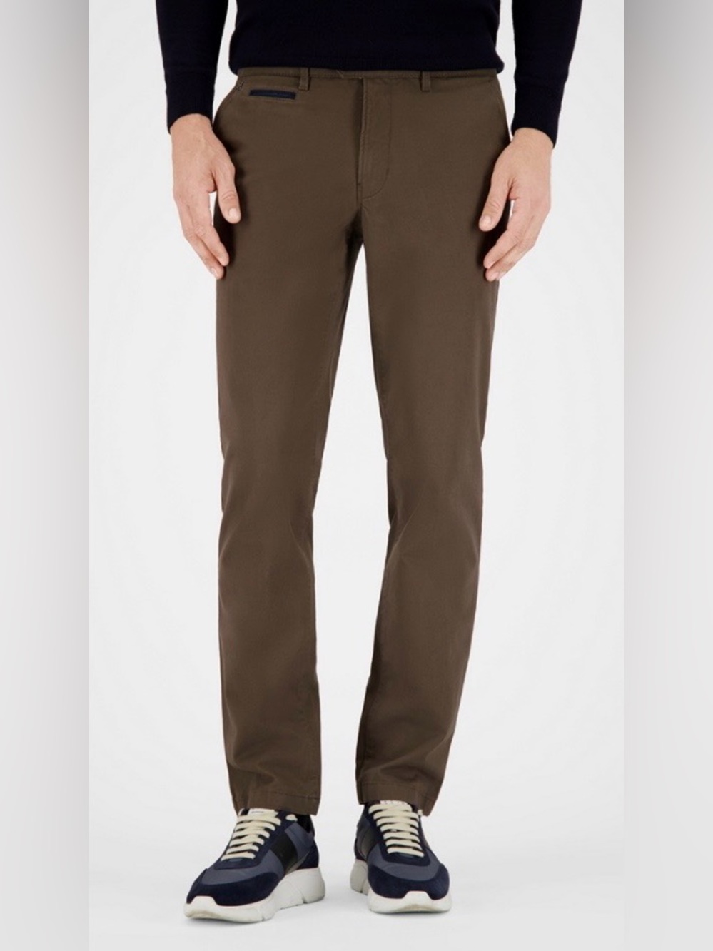 Authentic & Original Gardeur Benny-3 Modern-Fit Men’s Chino Trousers Brown